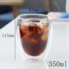 Tazza di vetro Tazza di vetro borosilicato ad alta resistenza a doppia parete Tazza di tè Latte Succo Vino Caffè Acqua Tazza Bar Drinkware Regalo