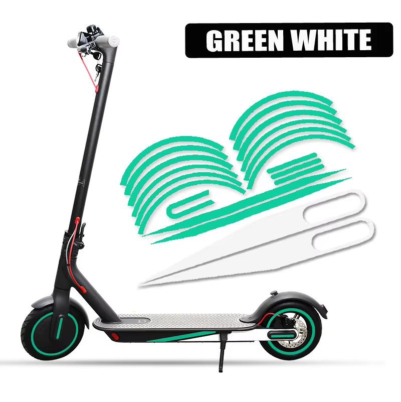 Adesivi di Avvertimento Impermeabili Striscia Riflettente Protettiva per Mozzo Ruota Per Parti Scooter Elettrico Xiaomi M365/Pro 1s Pro 2
