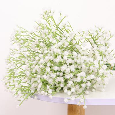 Simulation Gypsy Bride Wedding Decoration Single Plastic Hand Holding Bouquet Pu Feel Home Ornament Decoration Fake Flower