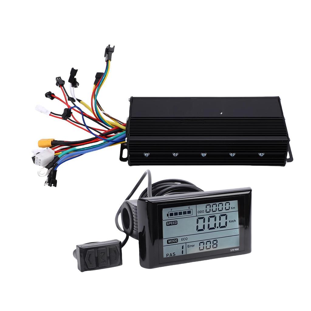 E-Bike Controller LCD Display Kit 36V 48V 52V 35A 3 Modi Bürstenloser Motorcontroller und SW900 LCD Display Panel
