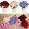 1 st Gör-det-själv Blomstermaterial Simulerad Rosbukett Silkesros Konstgjorda Blommor Fotorekvisita