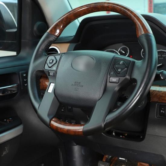 Matte Black Steering Wheel Frame Cover Trim Bezels For 4runner 2010+ Tundra 14+