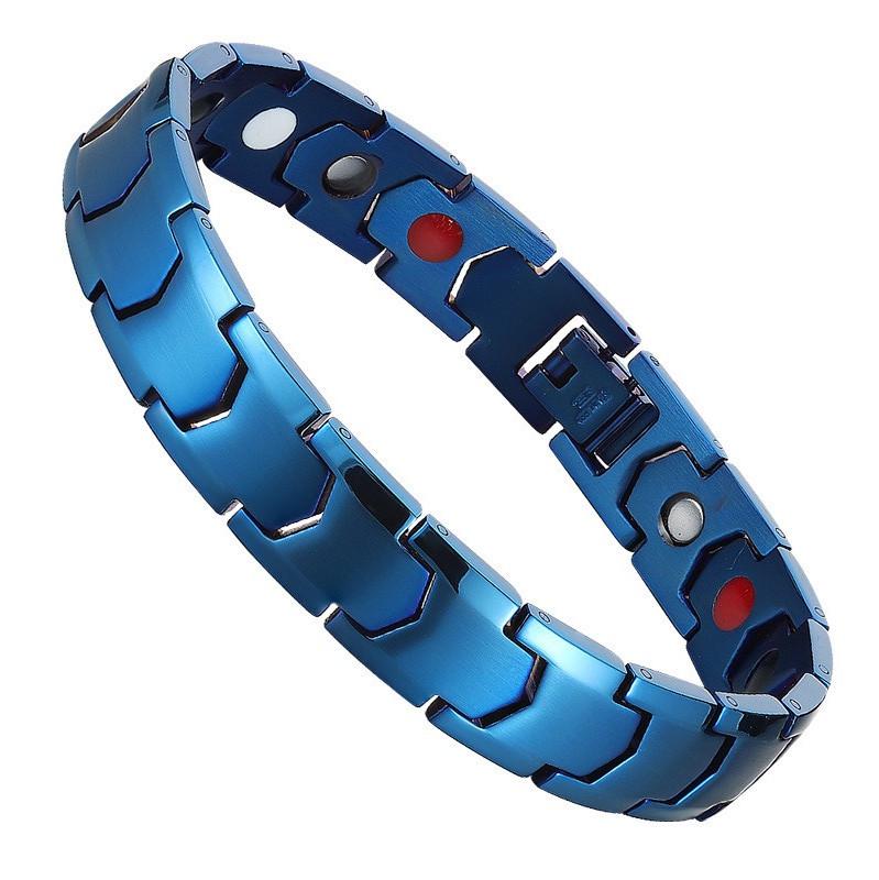 European and American Popular Magnetic Health Bracelet with Pointed Bottom, Vacuum Plated, Anti-Radiation & Anti-Fatigue.