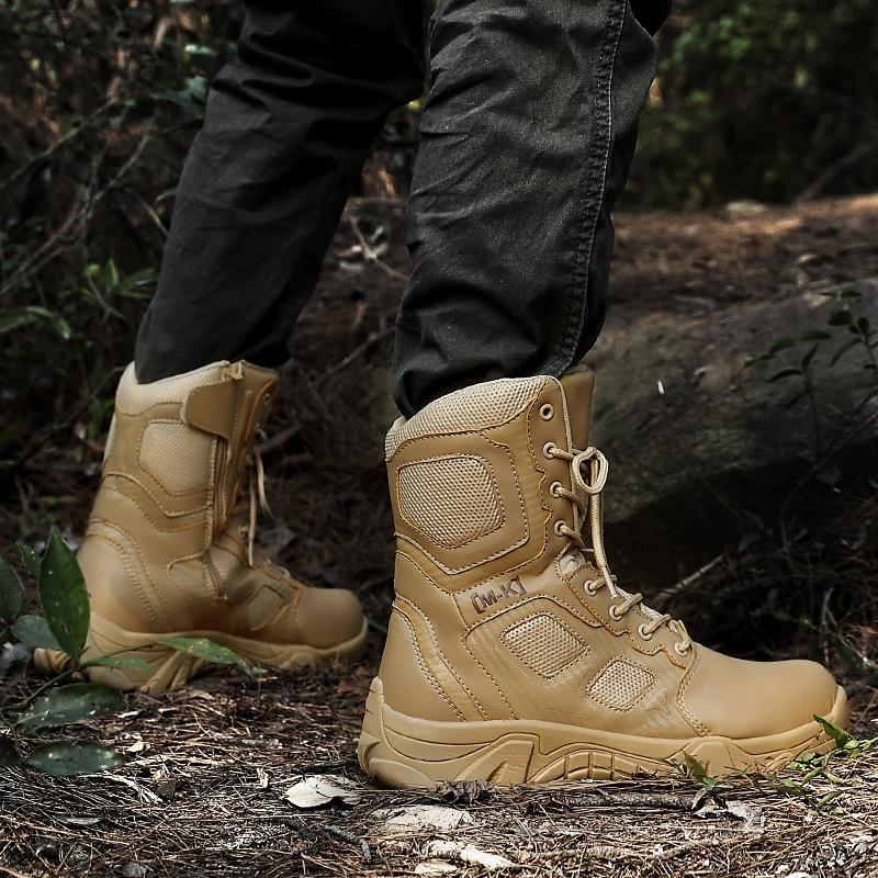 

2025 large size new military boots high top outdoor tooling boots desert boots combat boots 47