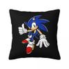 Movie Super Sonic Shadow Square Pillowcase Cushion Cover Pillow Case Throw Pillow Cover for Home Sofa Living Room
