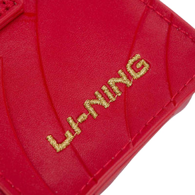 New LiNing Sports Life Collection Polyester One Shoulder Crossbody Earphone Case Regular Unisex Red ABJS004-1