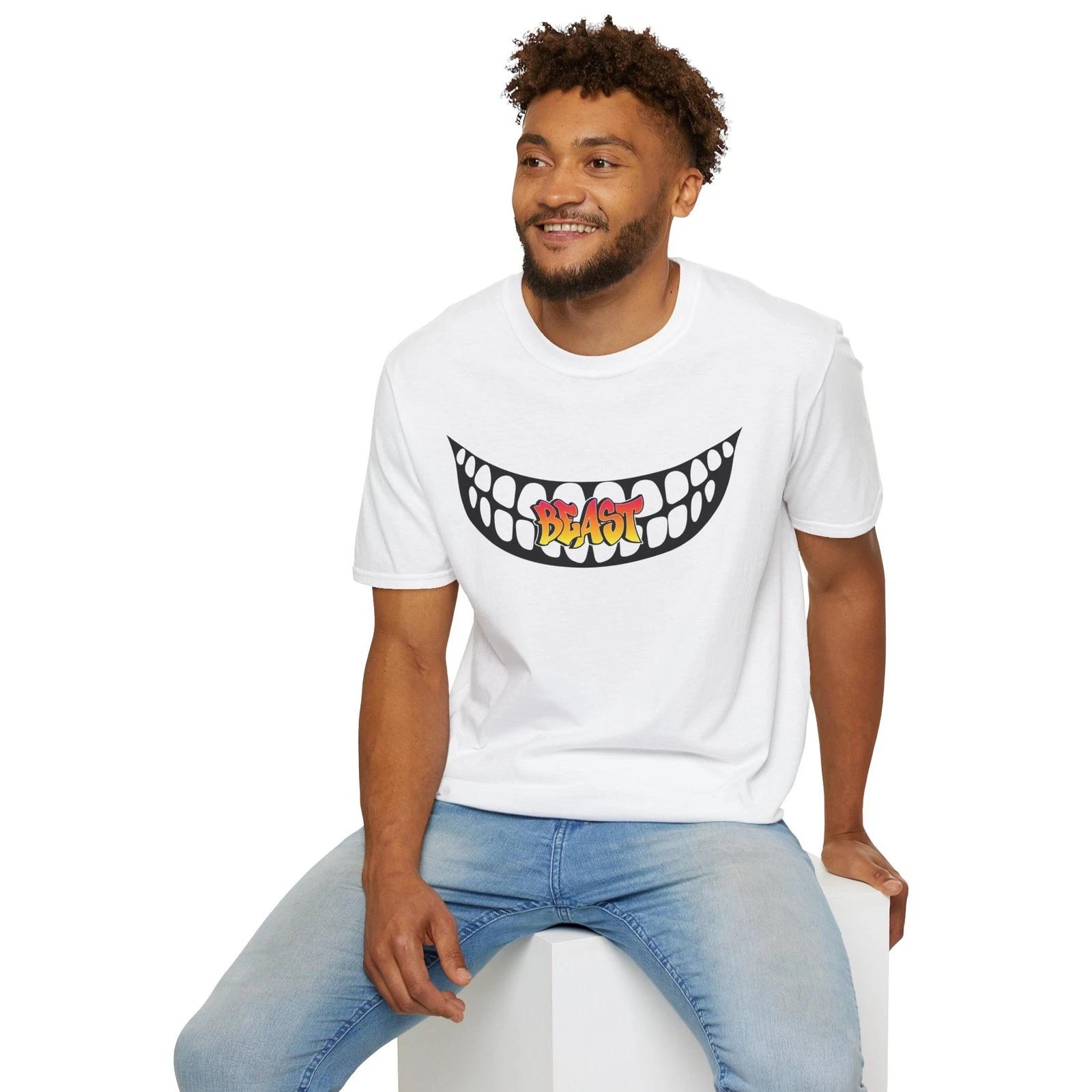 Beast Graphic Unisex Softstyle T-Shirt - Casual Wear, Streetwear, Gifts, gamer 2XL