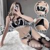 Sexy Lace Perspective Temptation Split Sweet Waist Temptation Hollow Cute Women's Suit