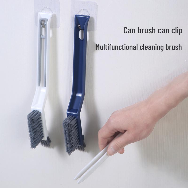 3-in-1 Plastic Bathroom Cleaning Brush: Floor, Gap, and Toilet Bristle Brush