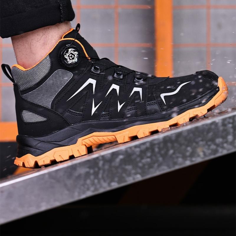 New Safety Boots Men Work Indestructible Shoes Sneakers Steel Toe Protective Boots Anti-smash Anti-puncture Work Tactical Boots
