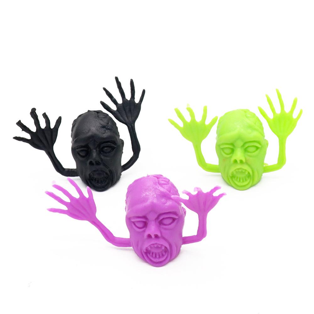 Scary Ghost Skull Finger Puppets - Halloween Party Props & Doll Accessories