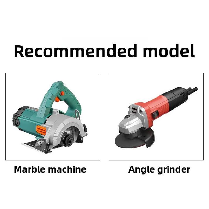 4.5 inches 115 mm / 5 inches 125 mm Diamond Cutting Disc - Suitable for cutting and polishing tiles, slabs, and marble.