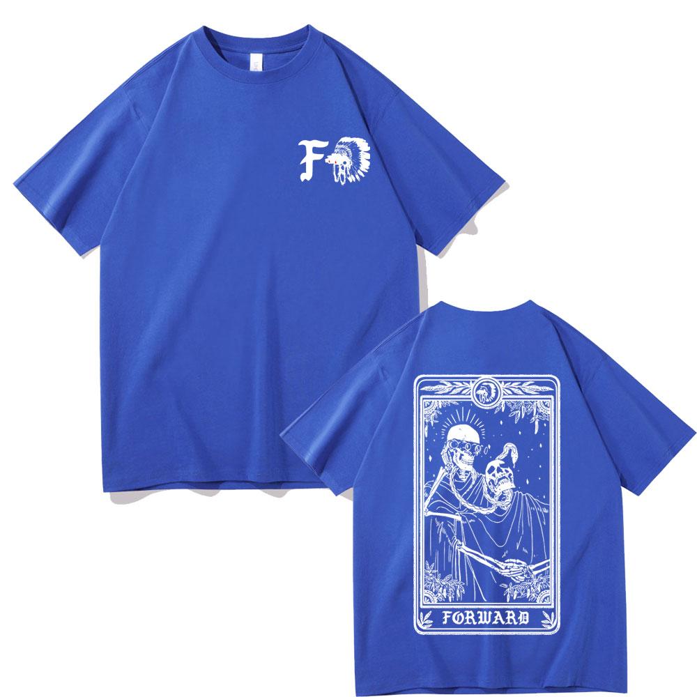 Forward Observations Group Skelett Grafik T-Shirt Herren Rock Oversized T-Shirts Unisex Mode Streetwear Unisex Damen Gothic T-Shirt