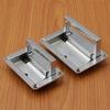 1pc 9.5cm X 6cm/11.1cm X6.9cm Metal Rectangle Shaped Recessed Folding Pull Handle Grip