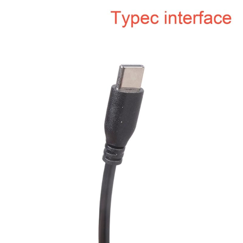 Type C Male to Double Alligator Clip Test Detection Cable for Electronic Laboratory Power Supply Wire Test Leads Cord