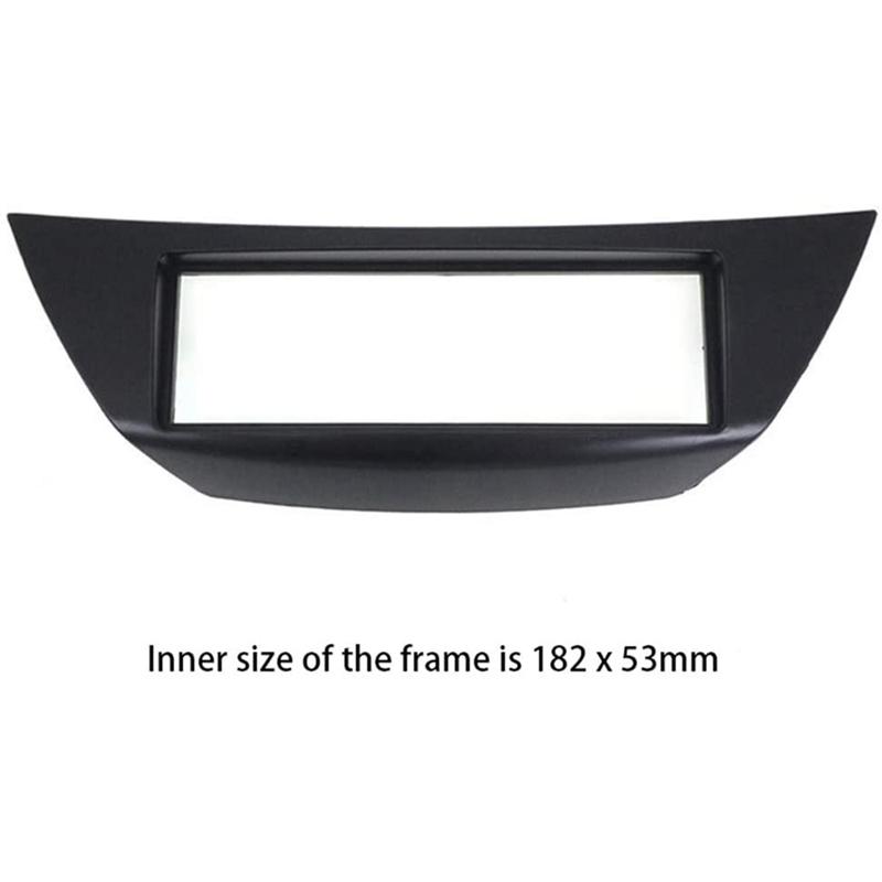 1 Din Car Radio Facia For Renault Laguna III 2007 DVD Stereo CD Panel Dash Kit Trim Fascia Dashboard Frame Black