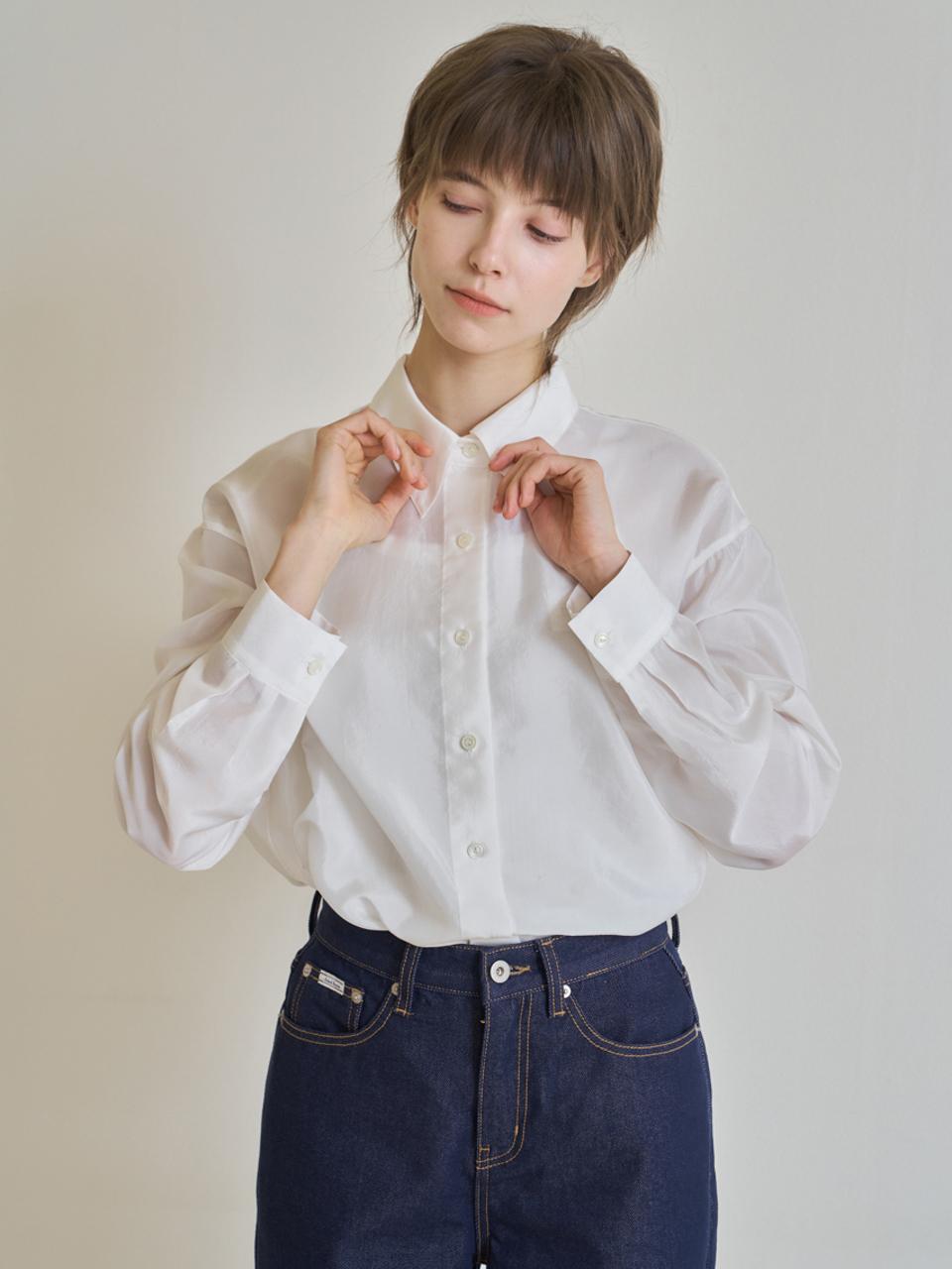Nowood Shine Overfit Shirt (Ivory) Free