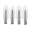 4Pcs Hair Clip No Bend Hair Bangs Clips No Mark Hair Pin Curl Clips 4 Color Leaf