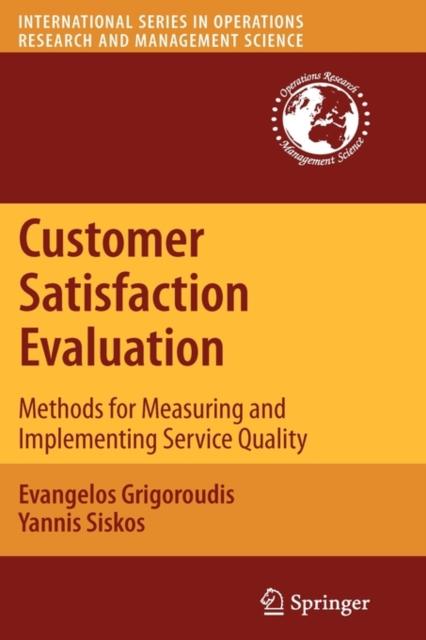 The Customer Satisfaction Evaluation : Methods for Measuring and Implementing Service Quality : 139 Book