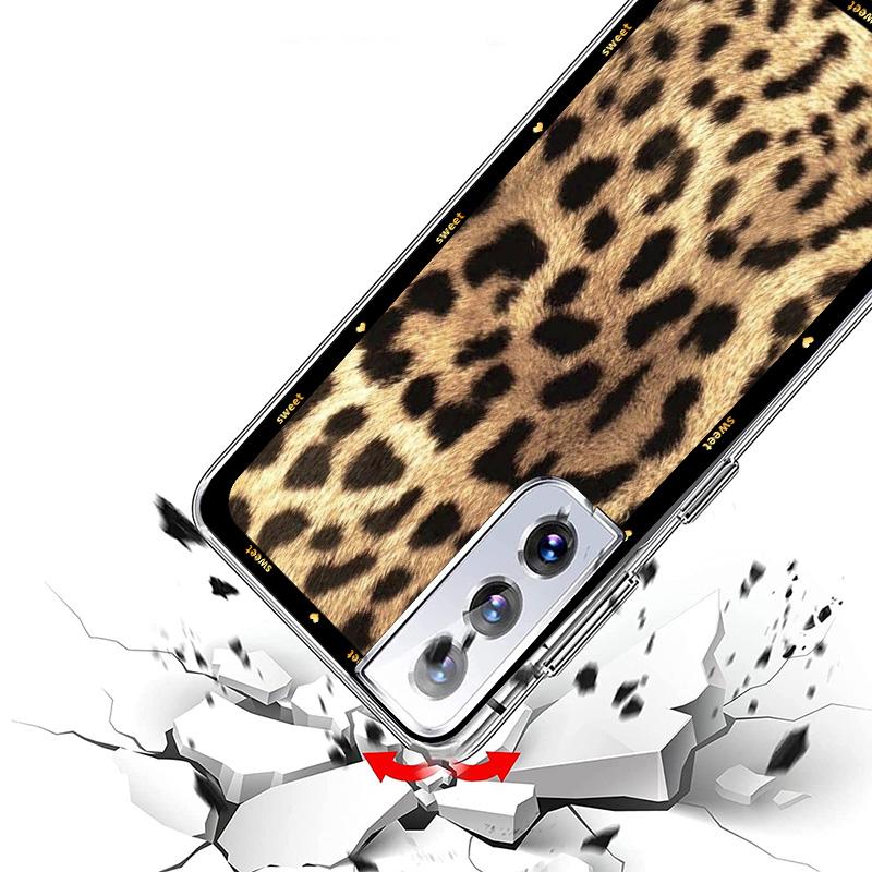 Animal Leopard Print Cover Phone Case For Samsung Galaxy S26 S25 Edge S24 Ultra S23 S22 Plus S21 S20 FE Soft Fundas Shell Galaxy