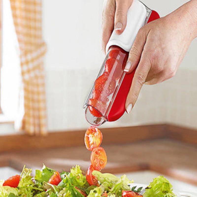 Cross Border Kitchen Tomatenschneider, Restaurant Trauben-, Obst-, Gemüsesalat-Schneider, Kirschschneider, Schneide- und Halbierungsmaschine