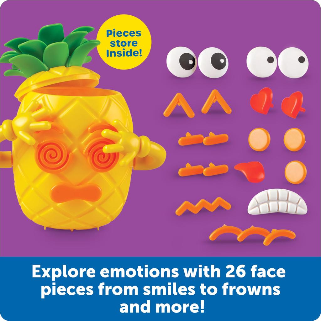 Learning Resources Toy Make a Face Smiling Pineapple LER6373 Authentic