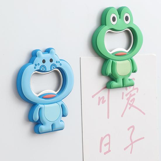 Magnetic Bottle Opener Pig Monkey Rabbit Shape Stainless Steel Opener Beer Cap Remover Fridge Decoration