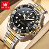 OLEVS 5885 Luxury Stainless Steel Waterproof Quartz Watch for Men Stainless Steel Calendar Luminous Mens Wristwatch Sport Reloj