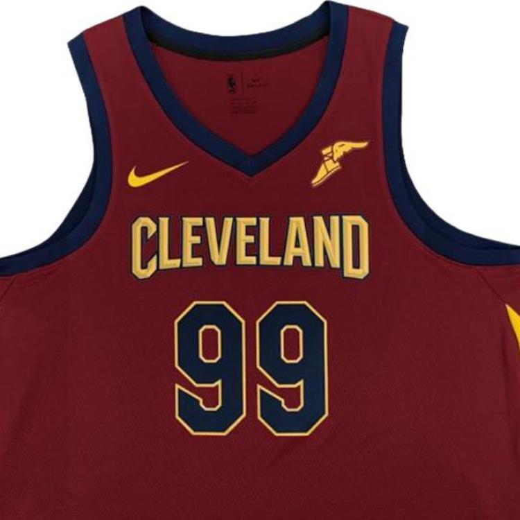Nike X Camiseta de Baloncesto NBA Swingman Fan Edition Jay Crowder Cleveland Cavaliers Jersey Pulóver Ajuste Cómodo Unisex Marrón 864467-688
