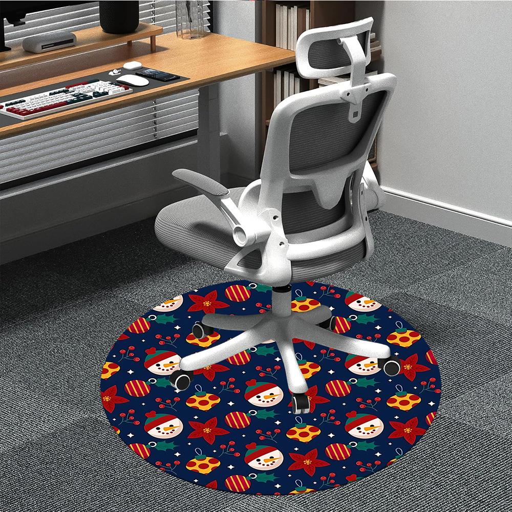 

1pc Christmas Decorations Chair Carpet for Office, Non-slip, Soft and Durable Office Rug for Interior Decoration, Perfect for Office yy260313074 80cm by 80cm