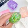 Slow Rebound Squeeze Toy Set, Colorful Aurora Ice Cube & Tofu Shapes, Tpr Sensory Stress Relief Blocks For Office And Classroom