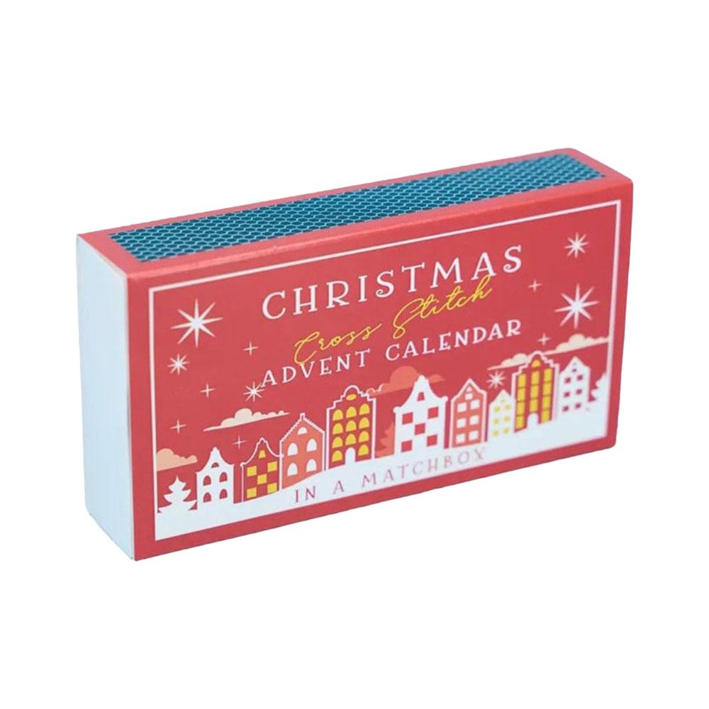 Christmas Cross Stitch Advent Calendar Christmas Cross Stitch Gift Box 24 Day Countdown Advent Calendar Embroidery Kit