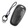 Car Remote Key Fob Cover Case With Keychain Fit For Hyundai Tucson Sonata Ioniq 5 Nexo Santa Cruz Palisade Clear Black TPU