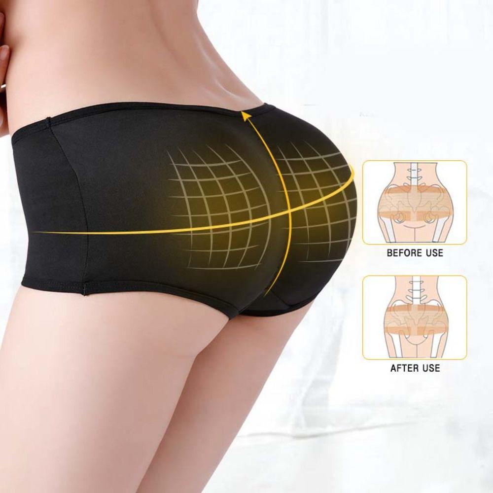 Hip Lift Push Up Underwear Seamless Panties with Hip Pads Body Shaping Underpants Female