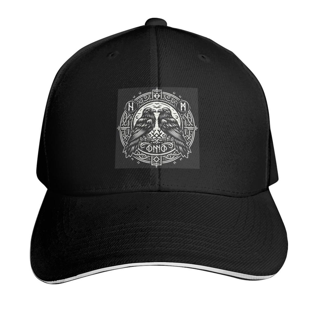 Nordisk Viking Skandinavisk Odin Symbol Keps Mode Casual Basebollkepsar Justerbar Hatt Hip Hop Sommar Unisex Basebollkepsar