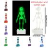 Glow in Dark Dancing Skeleton Aquarium Bubbler Movable Skeleton Fish Tank Bubbler  Aquatic Products