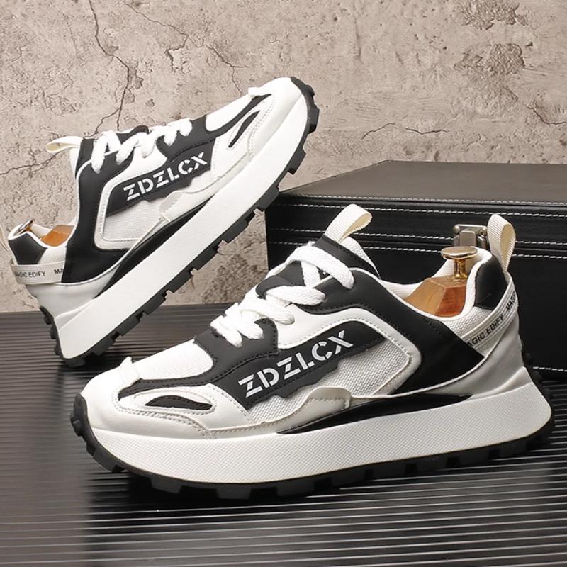 Trendy men's shoes, breathable mesh dad shoes, Korean-style fashionable thick-soled sports casual shoes   b30
