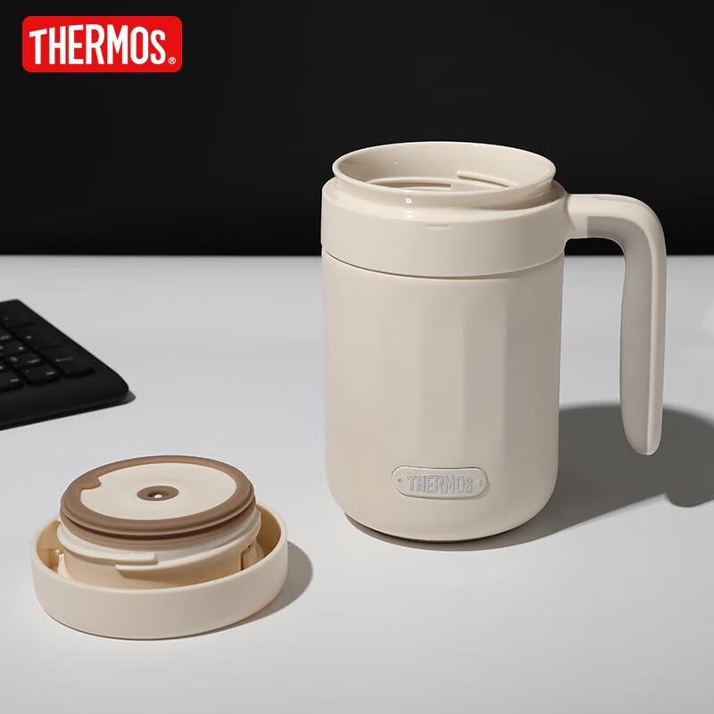 Thermos 600ml 304 Stainless Steel Insulated Coffee Mug with Handle