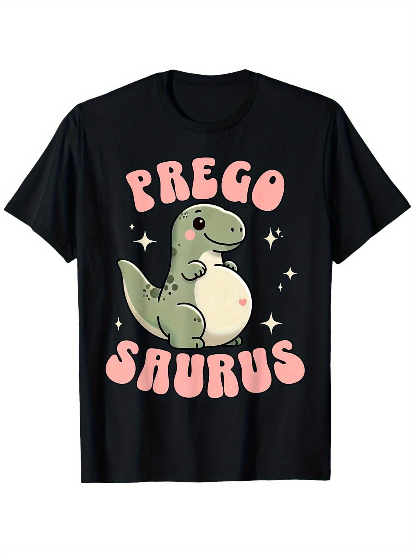 Fun Dinosaur Pregnancy Announcement T-Shirt- Cute  Gender Announcement Set Expectant Parents XL