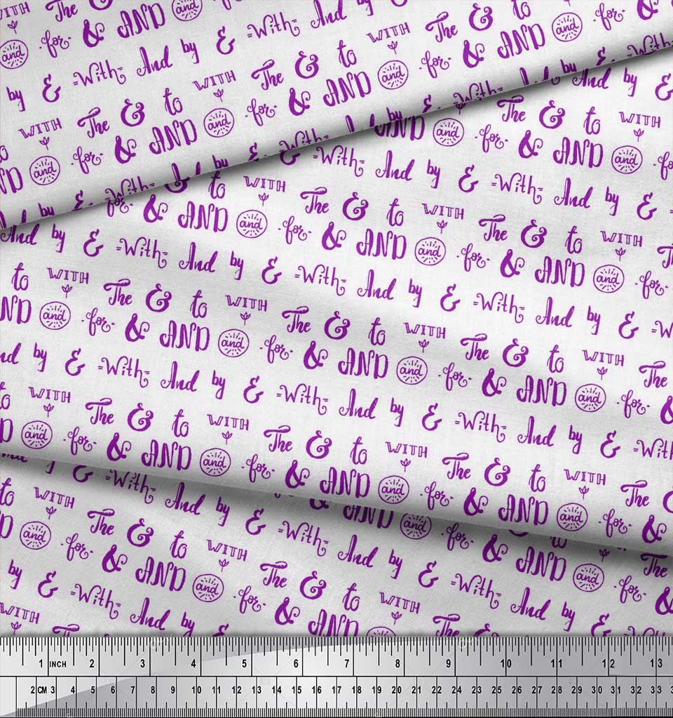 Soimoi Black Japan Crepe Satin Fabric To The End Text Printed Craft Fabric by the Metre 42 Inch