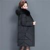 Women's Winter Jacket Fur Collar Female Jacket Padded Long Jacket Outerwear