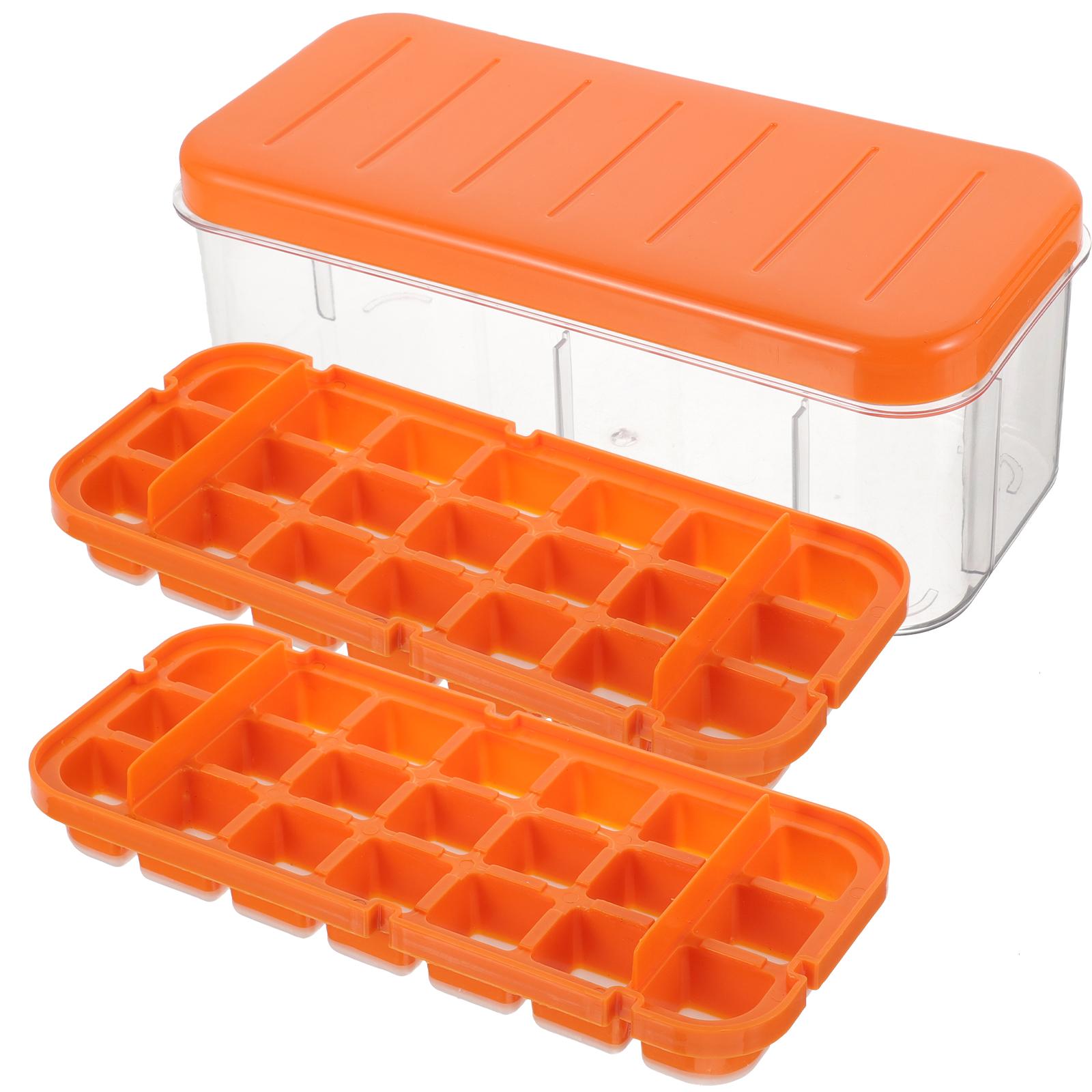 

Silicone With Lid Bin Quick Release Mold For Container Household Molds Making Tool Practical Trays оранжевый