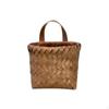 Hanging Wall Basket Handwoven Woven with Strap Small for Entryway