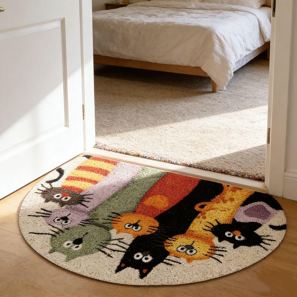 Cartoon Animal Bathroom Mat Dog Door Mat Quick Dry Cat Floor Mat  Laundry Room