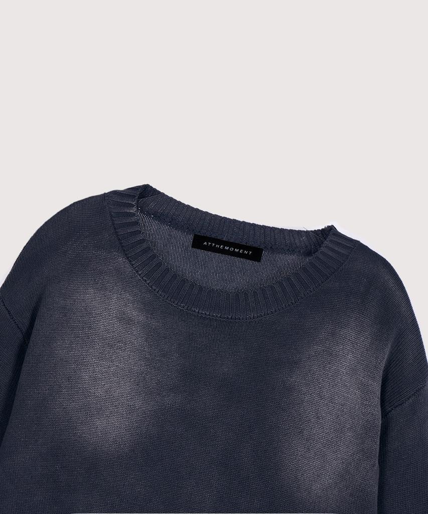 AT THE MOMENT Vintage Brushed Cotton Knit_Black