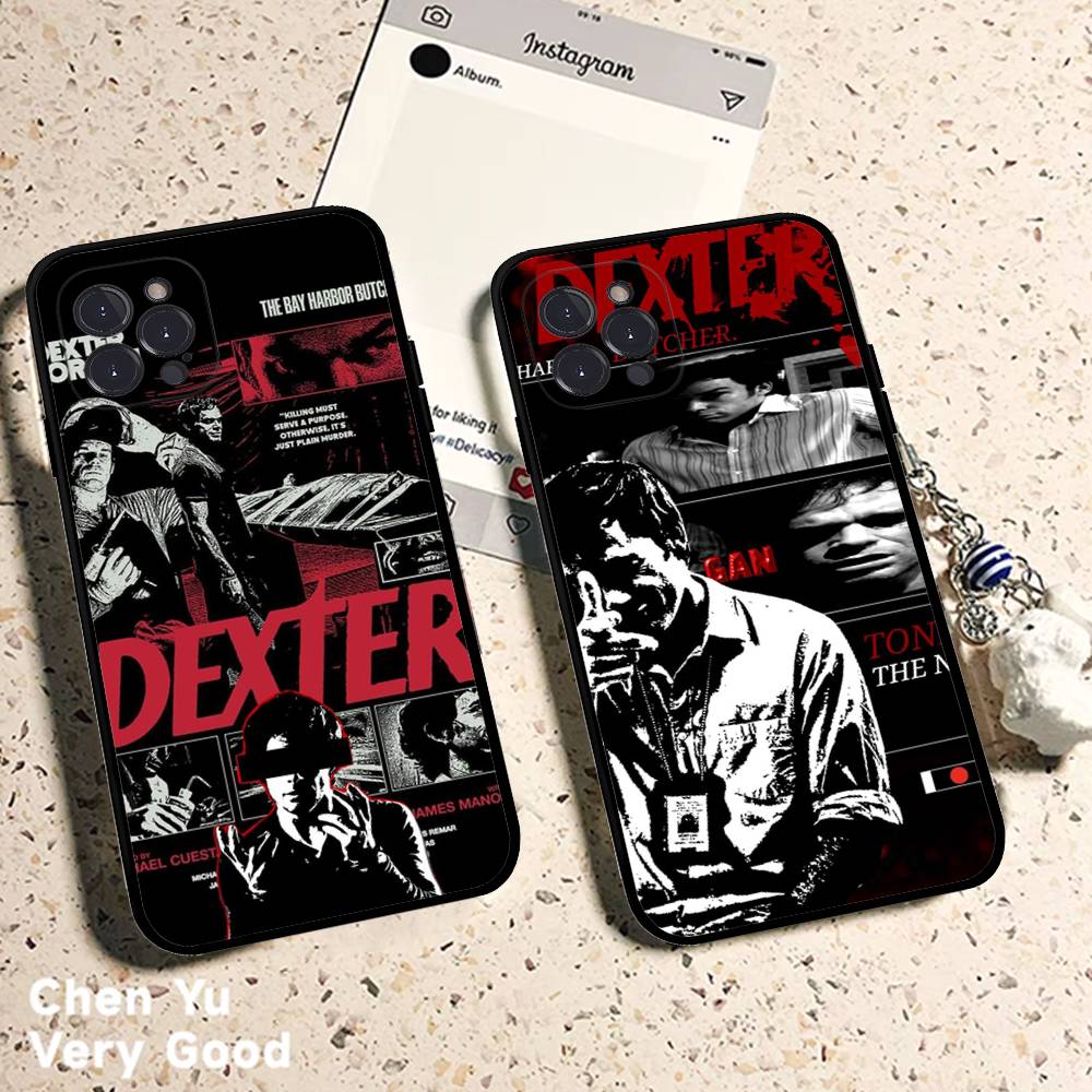 Dexter Morgan For IPhone 17 16 15 14 13 12 11 Pro Max Plus Shockproof Black Soft Phone Cover
