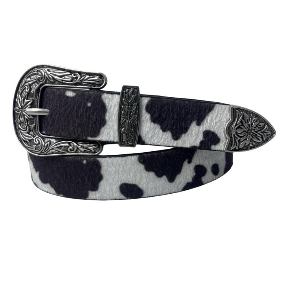 New trendy belt women s versatile leopard print suede love metal pattern alloy pin buckle belt women s high sense 110cm