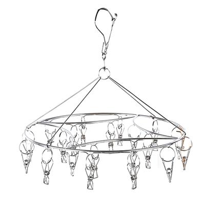 Clothes Drying Hanger Stainless Steel Multi Clip Laundry Drip Hanging Rack for Underwear Socks Hat