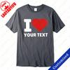 I Love My Boyfriend Girlfriend Custom Tee Unisex Cotton Text Shirt I Love Custom TShirt Valentines Tops I Heart Custom Shirt