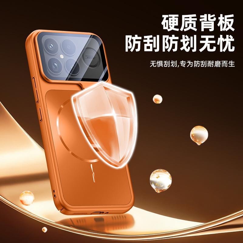 Camera Lens Protection Bracket Case For POCO F8 Ultra Wireless Charge Shockproof Hard PC Cover Bumper For POCO F8 Pro